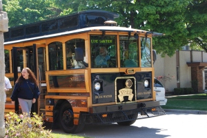 Blue Water Trolley - It only costs a dime to ride!  Photo by Grace Grogan